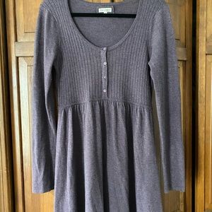 Cinched waist purple dress